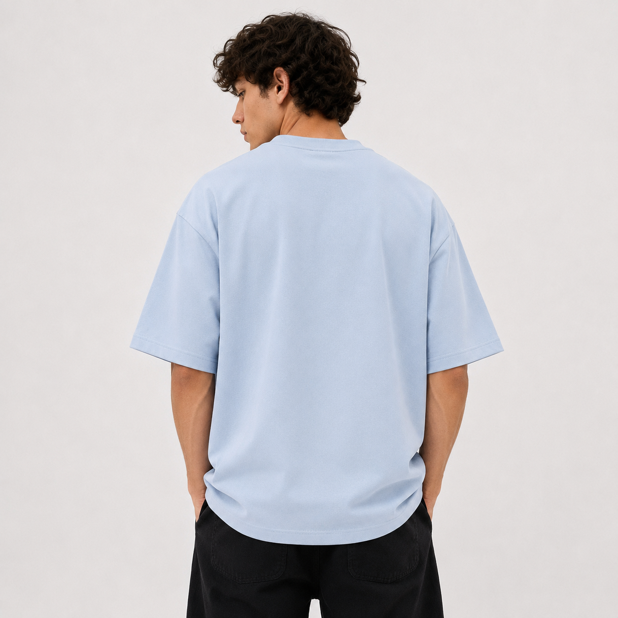 TRIVAA Air Blue Oversized Terrysoft T-Shirt