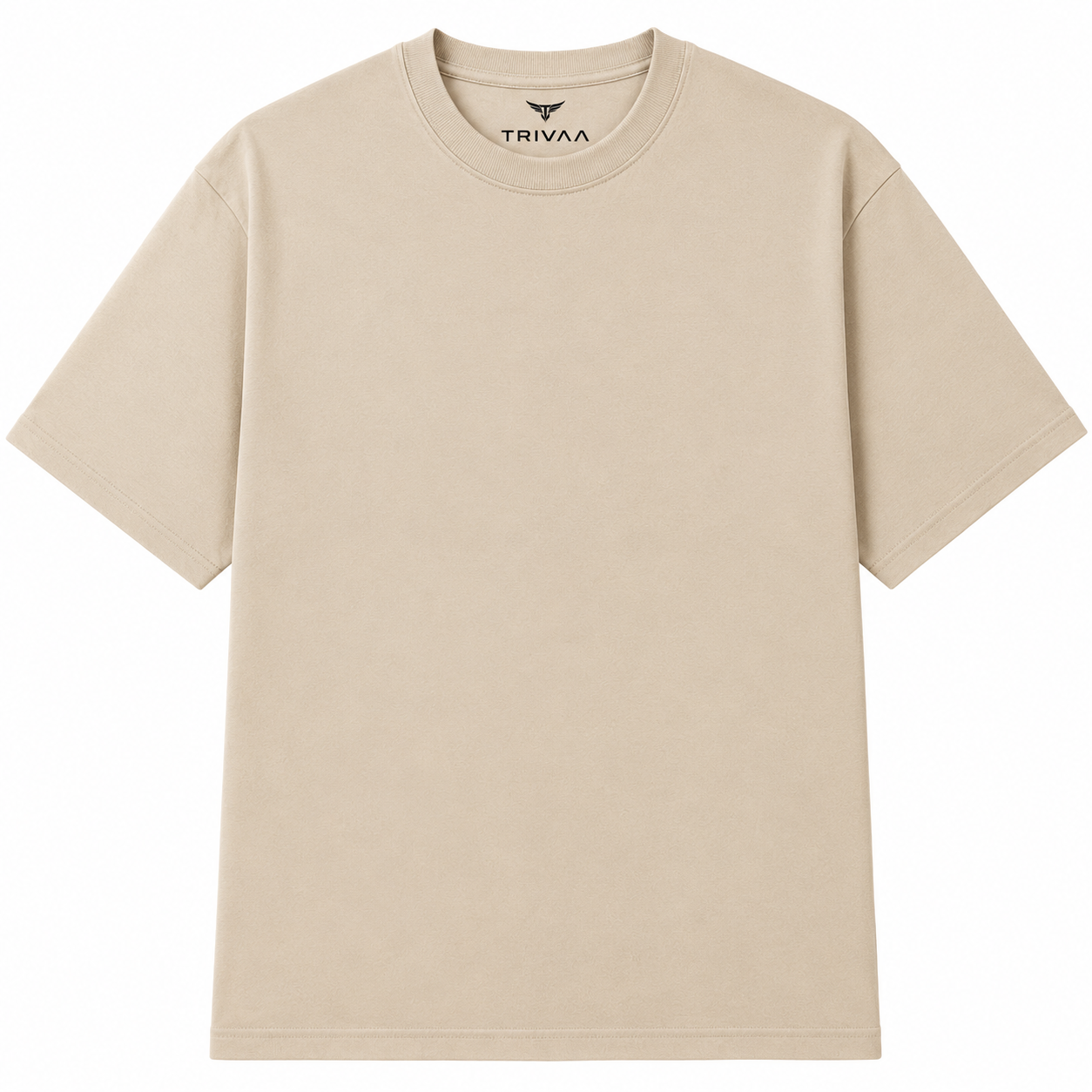 TRIVAA Desert Beige Oversized Terrysoft T-Shirt