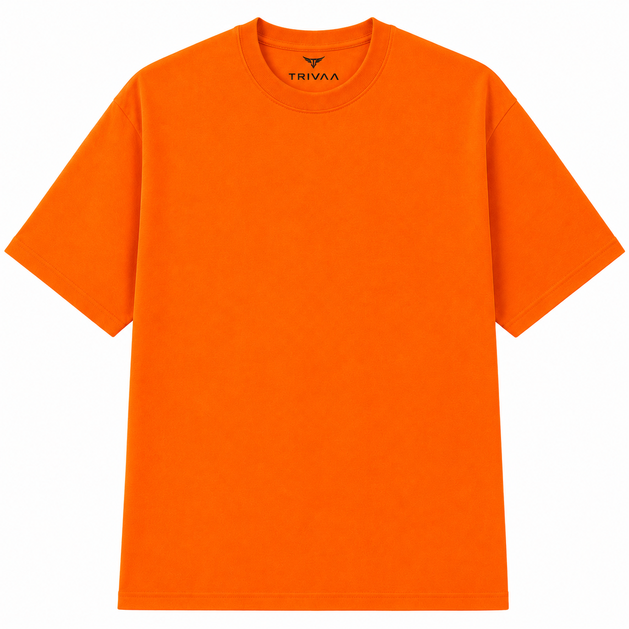 TRIVAA Vivid Orange Oversized Terrysoft T-Shirt