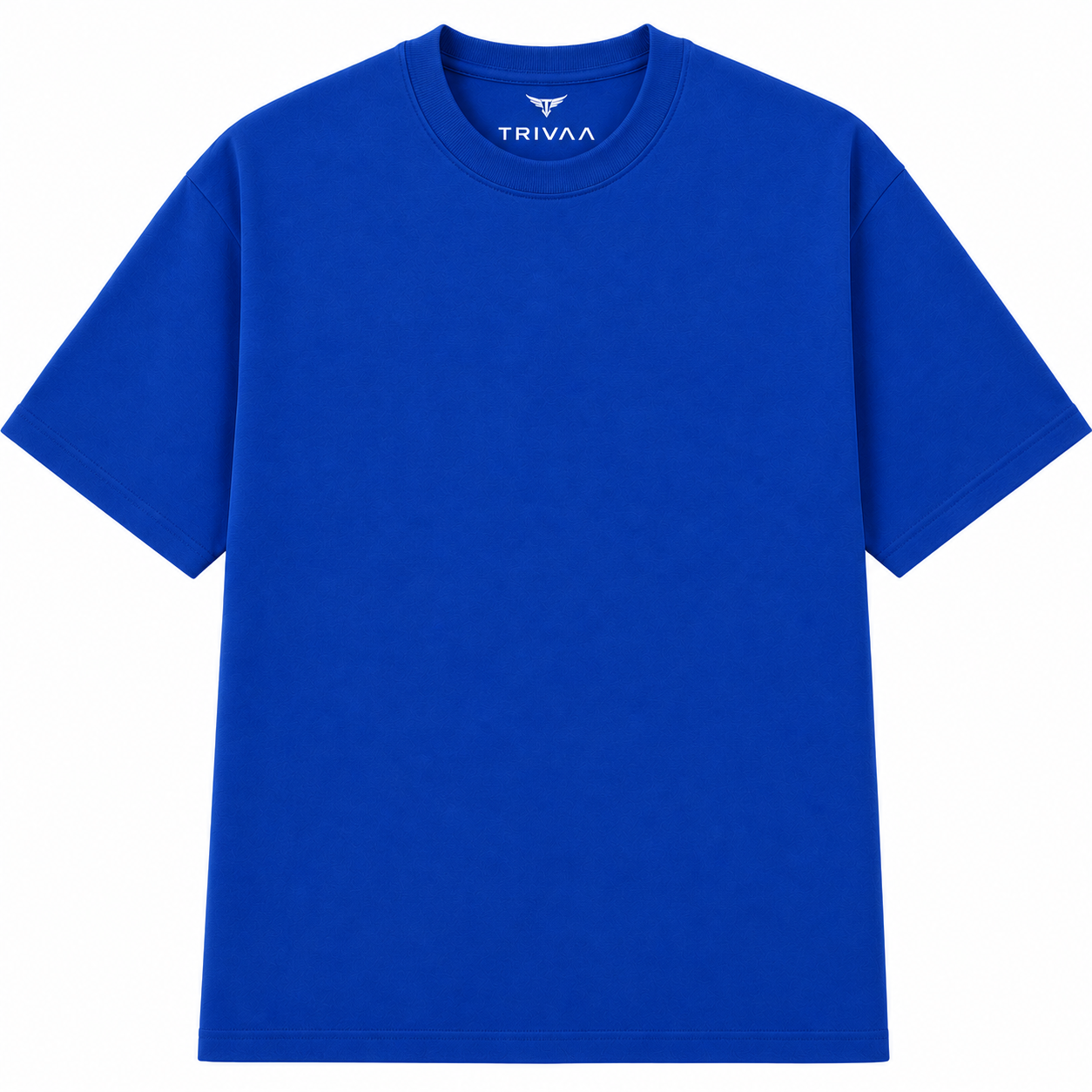 TRIVAA Royal Blue Oversized Terrysoft T Shirt