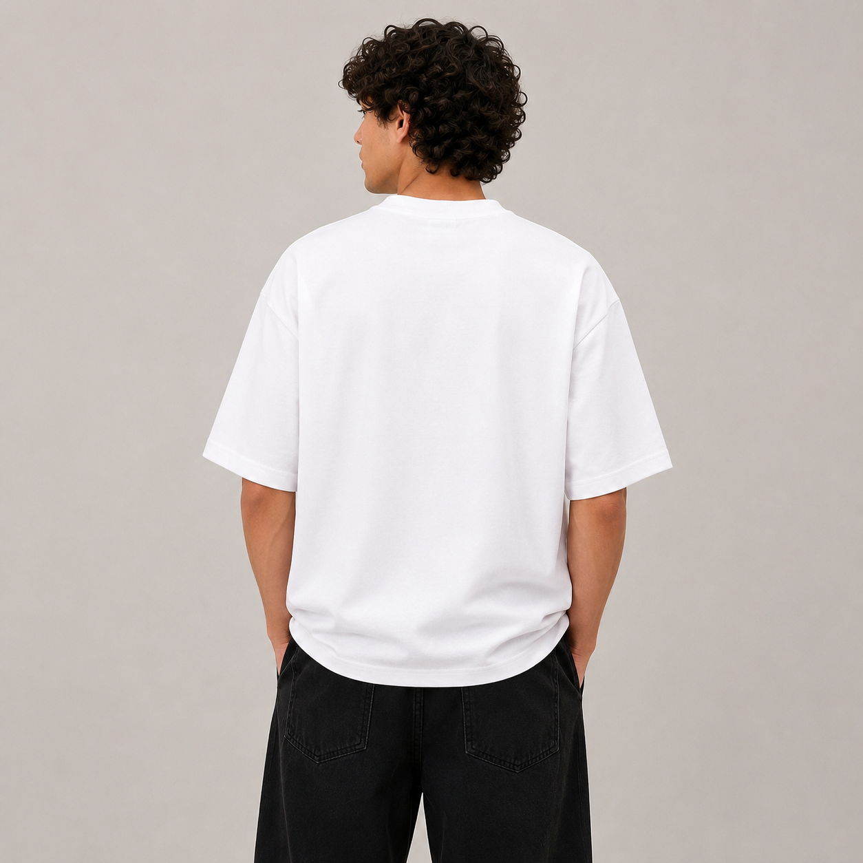 TRIVAA Icon White Oversized Tee