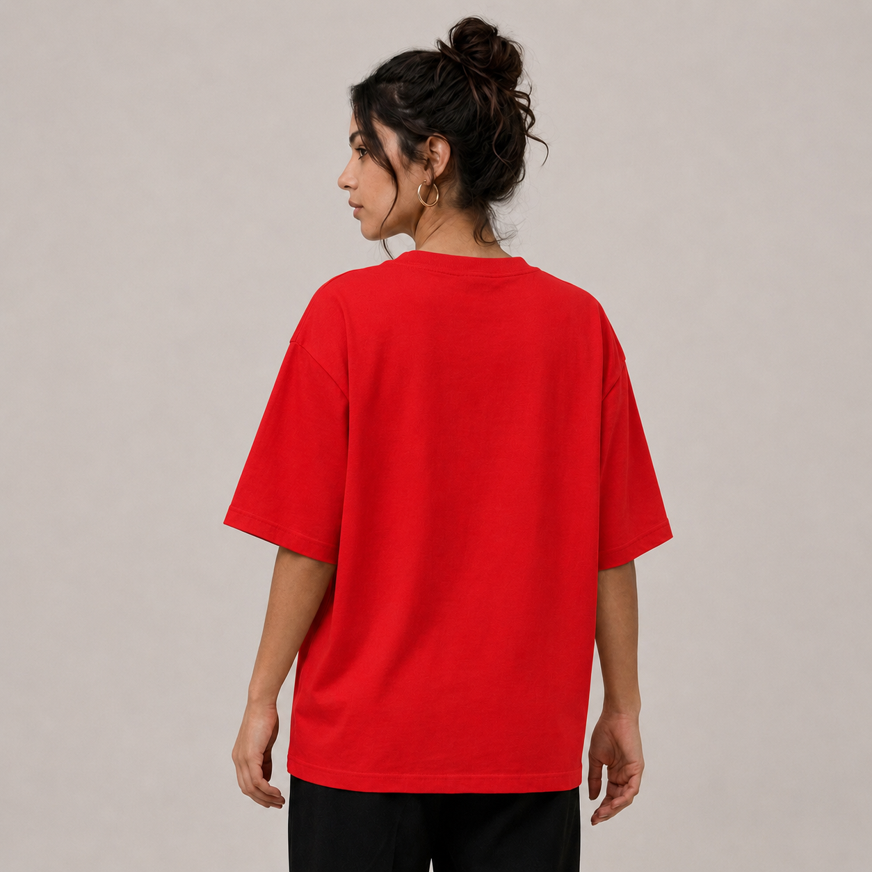 TRIVAA Icon Red Oversized Tee