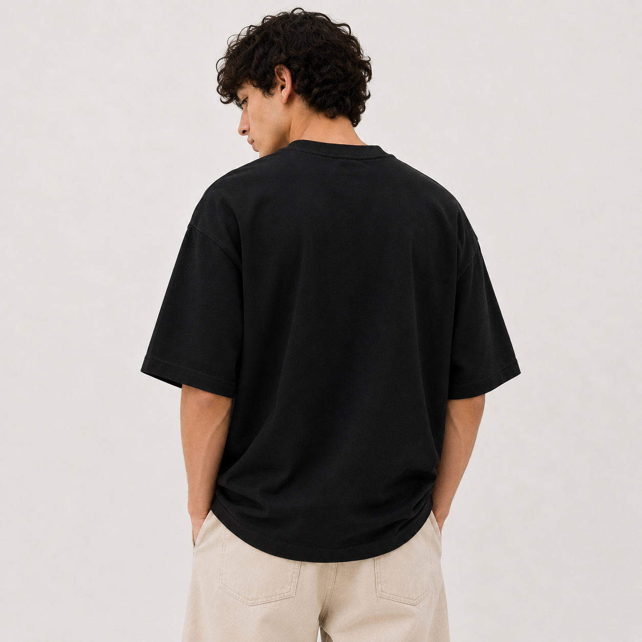 TRIVAA Icon BLACK Oversized Tee – Black