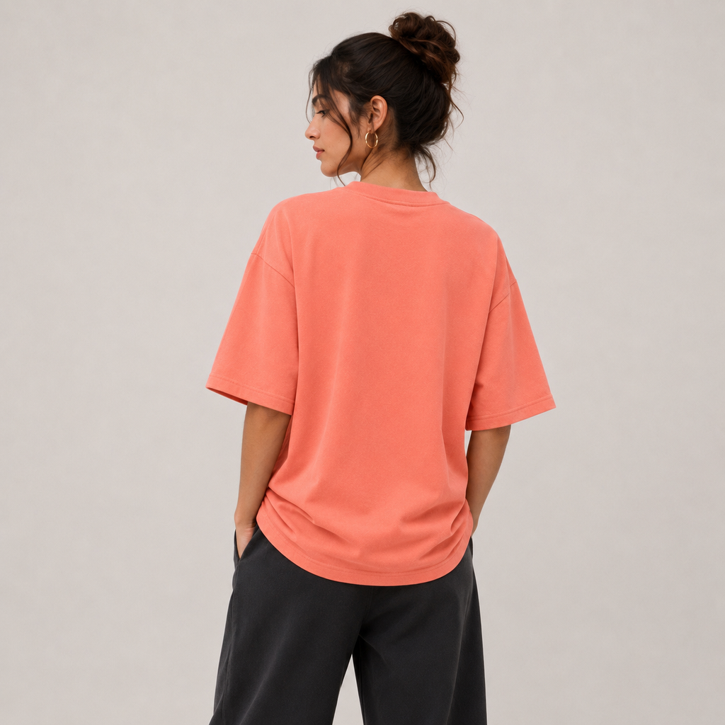 TRIVAA Georgia Peach Oversized Terrysoft T-Shirt (Women)