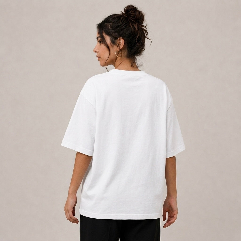 TRIVAA Icon WHITE Oversized Tee
